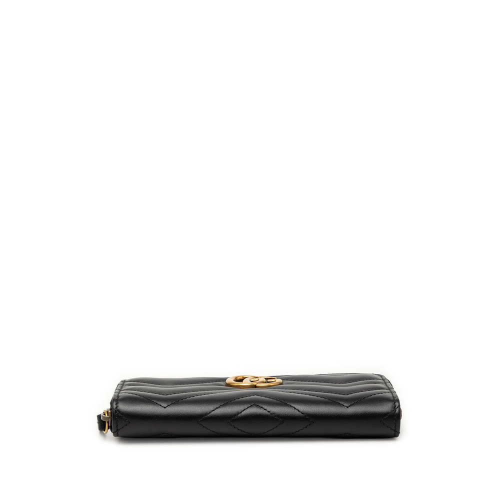 Pre-Loved Gucci GG Marmont Matelasse Calfskin Zip Around Wallet - Picture 3 of 8